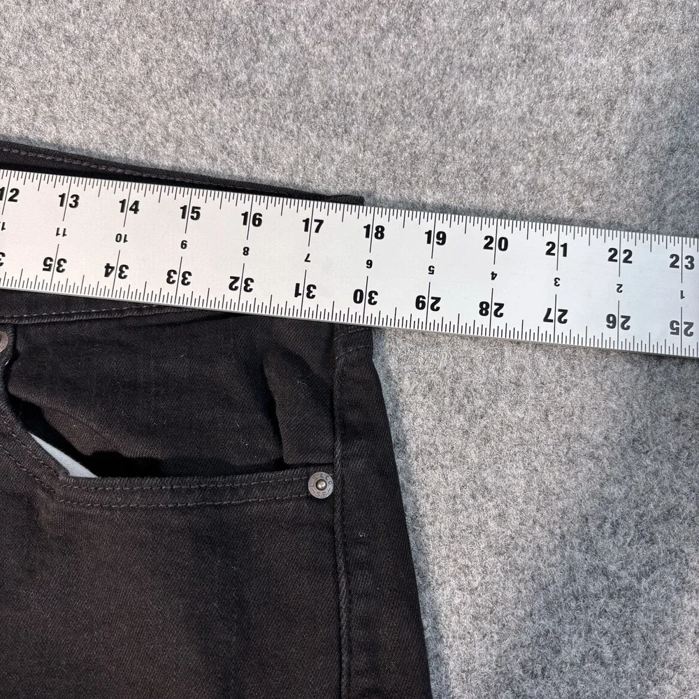 Levi Jeans 505 Mens 36x34 Black Wash Straight Leg Red Tab‎ Excellent Condition